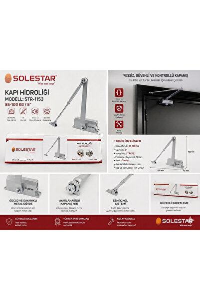 SOLESTAR Door Hydraulic 85-100 kg / 5" Str-1153