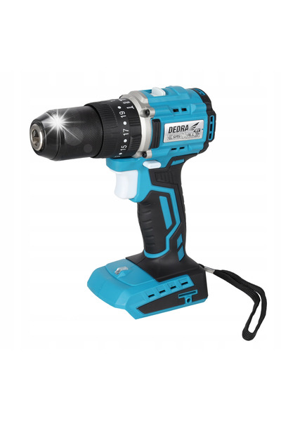 Dedra-Polonia Mașină de găurit și înșurubat fără perii, cu impact, 13 mm, 18V...