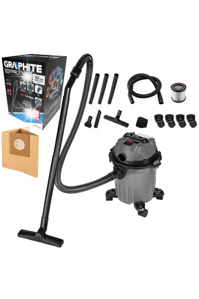 graphite Aspirator de atelier ENERGY+ 18V LI-LON, recipient 12L 58GE133
