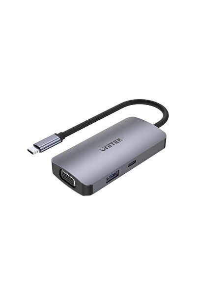 Unitek HUB USB TIP-C 1X USB 3.1 GEN 1 VGA 2XHDMI PD MST (D1051A)