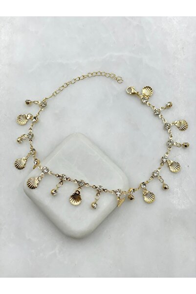 deluxe takı ve giyim Seashell Figured Anklet