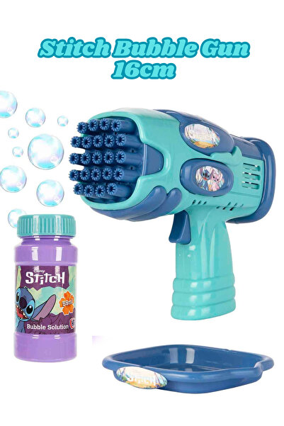 YILDIRIM OYUNCAK Stitch Köpük Tabancası 16cm – Otomatik Bubble Blaster Yoğun ...
