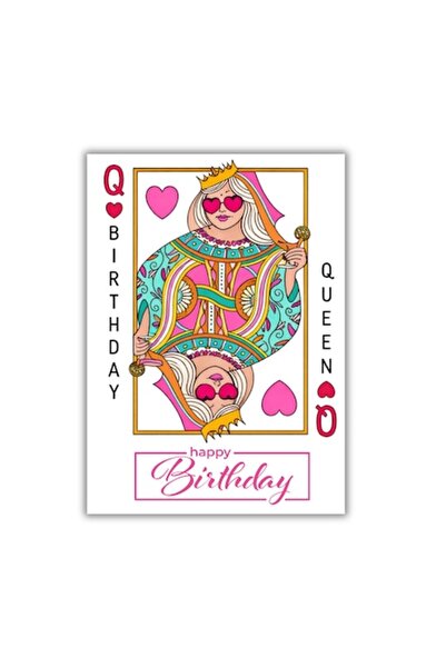 OEM Felicitare 13x18 cm cu plic, La mulți ani Queen