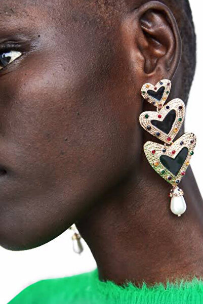 Bo Takı ve Aksesuar Brand Model Heart Earrings