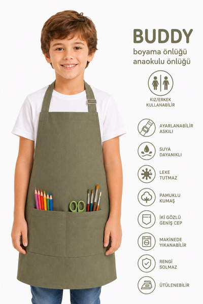 sevilya Buddy Boyama Önlüğü Anaokulu Önlüğü Resim Önlüğü