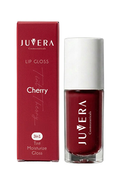 JUVERA Cosmeceuticals Lip Gloss | Nemlendirici Etkili Renkli Dudak Parlatıcısı Chery | Lip Gloss Chery 3 in 1 - NO 201