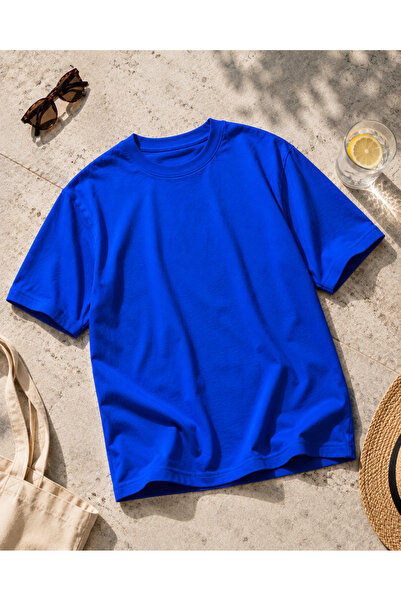 De Carte Plain Crew Neck Comfortable Fit Unisex Casual Seasonal T-Shirt