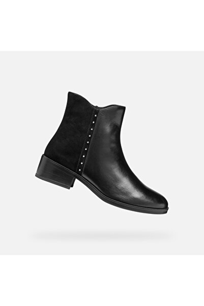 Geox Pantofi negri de damă până la gleznă Camexia