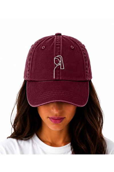 WeavedCo Girl with Pearl Earring Art Vintage Hat (Not Printed, Embroidered)