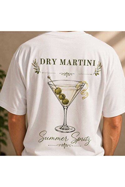 Grafftee Clothing Dry Martini Summer Spritz Printed Unisex Oversize T-Shirt