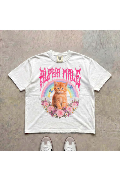 Grafftee Clothing Alpha Male Printed Unisex Oversize T-Shirt