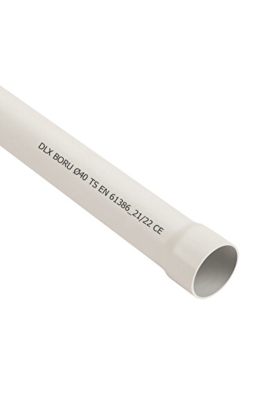 DLX Conductă PVC MUFAT D25, 750N, Fără halogeni, 3m - TRP-805-25