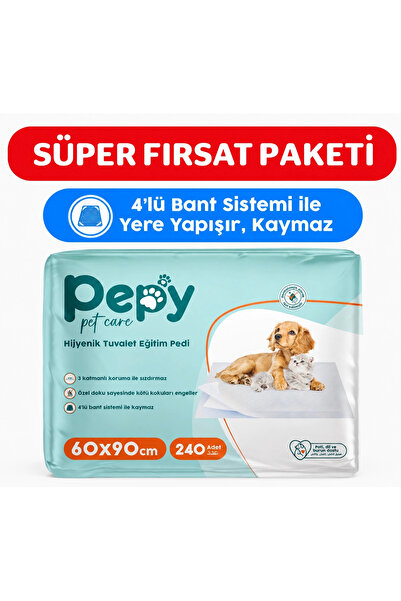 PEPY 60x90 Hijyenik Tuvalet Eğitim Pedi 30'lu x8 Adet
