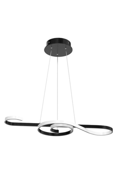 V-TAC LED Chandelier 18W 3000K Black 2260 lm 70 x 100 cm