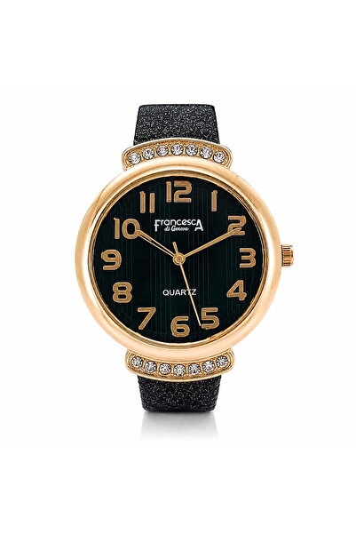 Watch Ceas dama, Casual, Francesca di Geneva, Negru, FF317