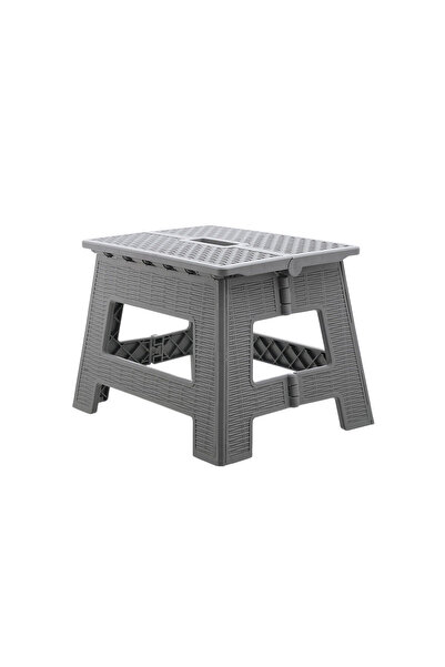 Estia Home Art Πτυσσόμενο Πλαστικό Σκαμπό Γκρι Π29xΥ22xΜ22εκ 04-14933