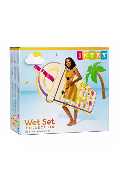 Intex مجموعة ويت سيت كوليكشن بوبا بادي عوامة مسبح قابلة للنفخ على شكل كوب شاي...