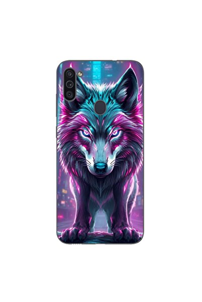 OEM Husa compatibila cu Samsung Galaxy A11 Silicon Gel Tpu Model Cyberpunk Wolf