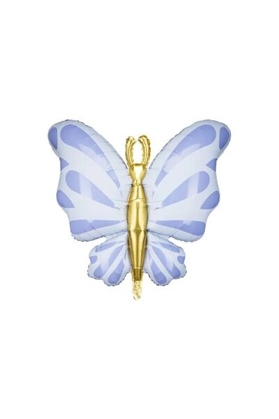 Partydeco Balon din folie Fluture, 69x69 cm, albastru (FB248-011)