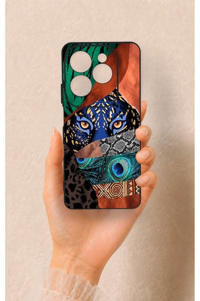 Vip Case Infinix Hot 40 Pro Compatible Amazon Tiger Pattern Silicone Case