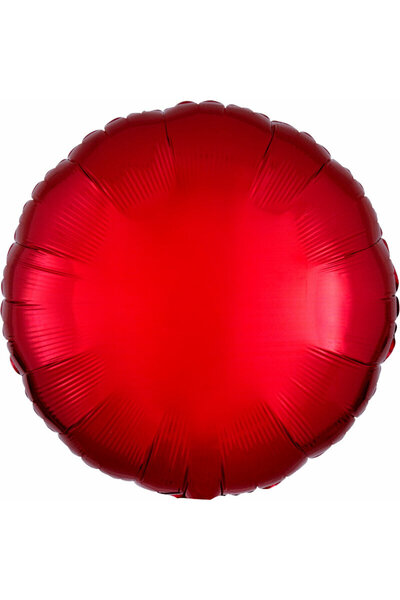 AMSCAN Balon metalic din folie rotundă roșie 43cm vrac 9914083-92