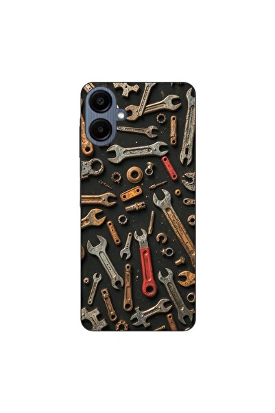 OEM Θήκη συμβατή με Samsung Galaxy A06 από σιλικόνη gel TPU με σχέδιο μηχανικ...