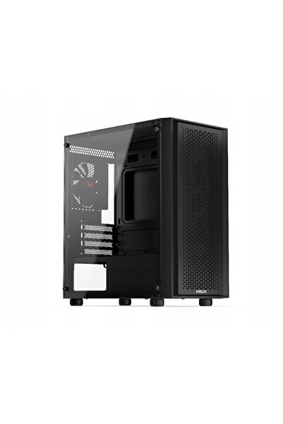 Kraft&dele Carcasă PC Krux Scor Mini Tower ATX cu fereastră, neagră