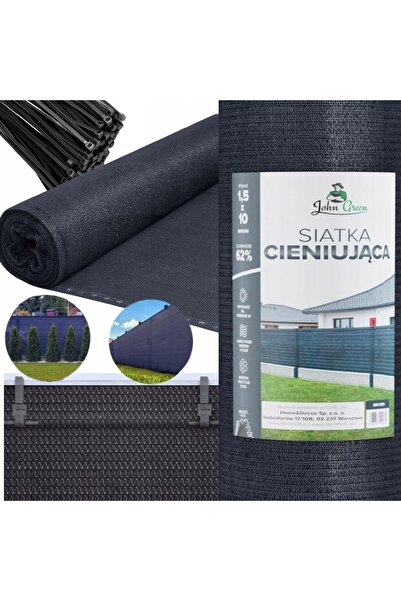 Kraft&dele Plasa de umbrire 1,5x10m 62% pentru gard, balcon, masca UV, rezist...