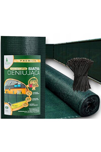 Kraft&dele Plasă de umbrire pentru gard și balcon, 1,5x25m, 90% UV, rezistentă.