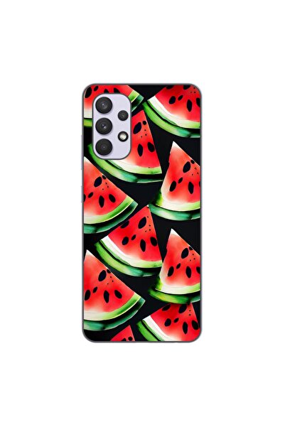 OEM Калъф, съвместим със Samsung Galaxy A32 4G, силиконов гел TPU, с десен на...