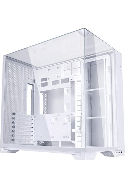 Lian Li O11 Vision Compact ATX Gaming PC Case, Mid-Tower, Tempered Glass, White