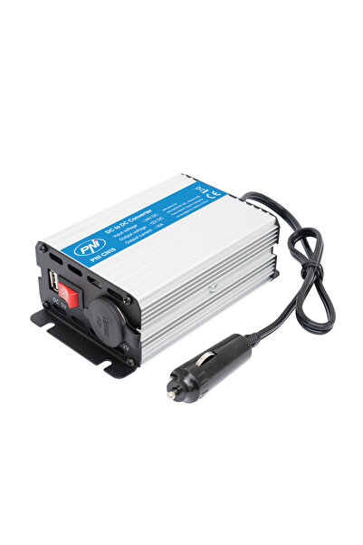 PNI Convertor de tensiune CN15 180W, 24V-12V, 15A, USB 2.0, protectie scurtci...