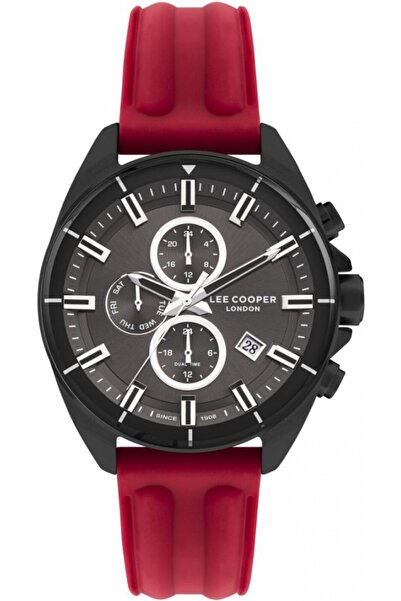 Lee Cooper Ceas de modă roșu pentru bărbați LC07881.668 — pentru un cadou