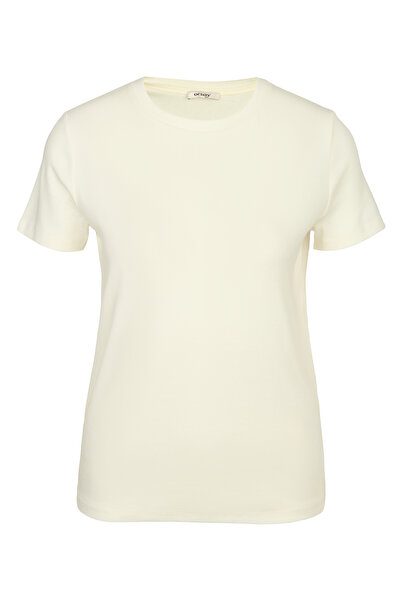 ORSAY Tricou crem pentru femei cu mânecă scurtă