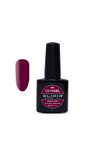 Elixir SEMI GEL (ΗΜΙΜΟΝΙΜΟ ΒΕΡΝΙΚΙ) - 891 (RICH MAROON) 8ML