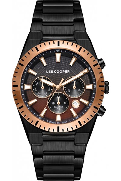 Lee Cooper Ceas de modă pentru bărbați LC08100.650 — negru