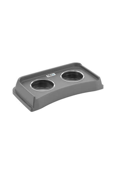 Reflex Care Versus Duo Kedi ve Köpek Mama Kabı - Gri
