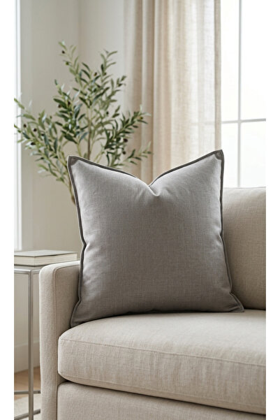 Pyramid Home Linen Throw Pillow Cover - Decorative Pillowcase - Linen Texture...