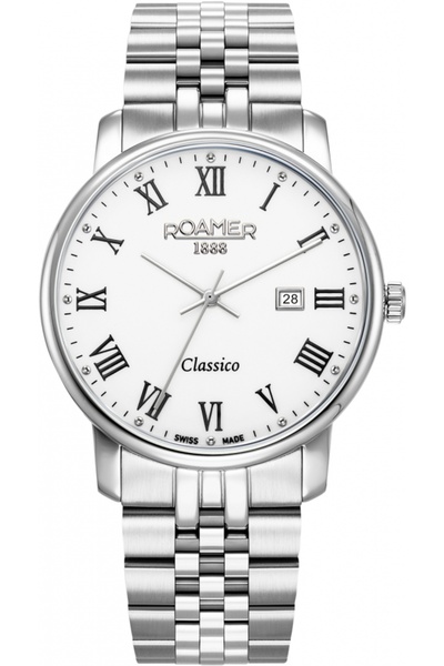 Roamer Ceas bărbătesc 971856 41 25 50 — ceas clasic din oțel inoxidabil pentr...