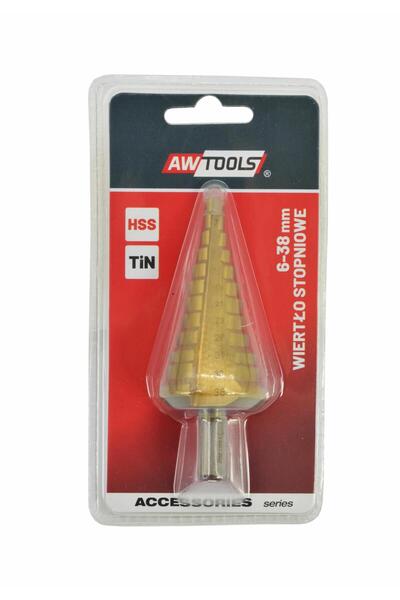 AwTools Burghiu STEP HSS-TIN/6-38mm