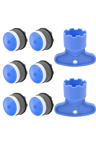 OEM Sita aerator baterie M18, set 6 bucati + 2 chei, perlator robinet cu file...