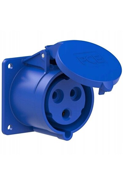 PCE Soclu de bord 32A 3P 230V/75x75/ albastru IP44 TWIST 323-6f7