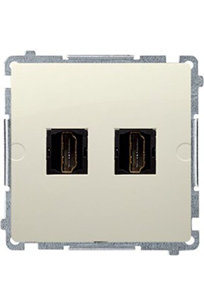 Kontakt-Simon Priză Simon Basic dublă HDMI bej BMGHDMI2.01/12