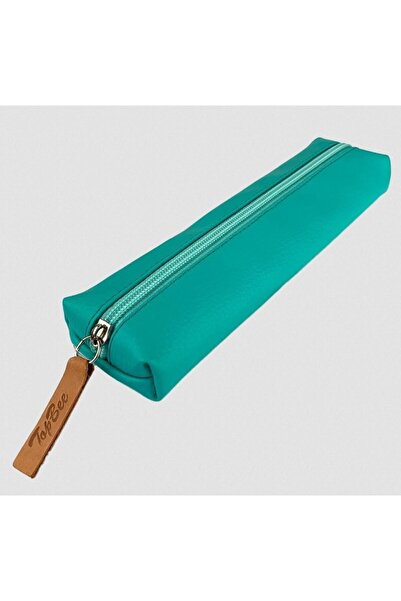 BEE BEE Husă creion Teckel din PVC, piele, turcoaz pastel