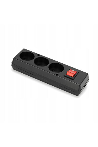 MONTIS Priză fixă triplă, off GN-360WS MT0085-C negru