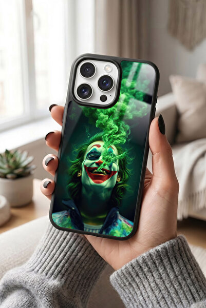 Snacase Apple iPhone 16 Pro Max Uyumlu Joker Maskesi Tasarımlı Parlak Premium...