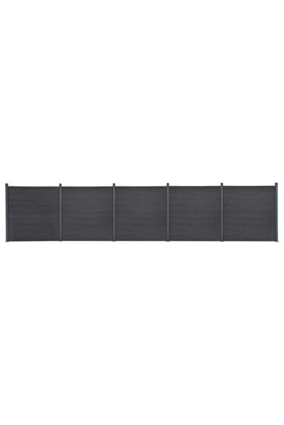 vidaxl Set panouri gard, gri, 872 x 186 cm, WPC