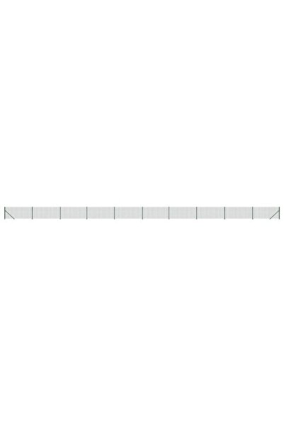 vidaxl Gard din plasă de sârmă cu bordură, verde, 0,8 x 25 m