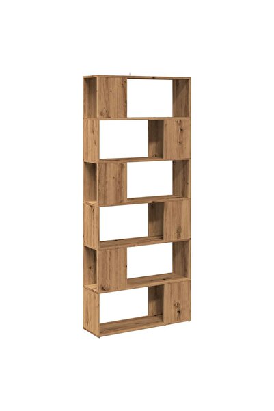 vidaxl Bibliotecă/Separator de cameră, Stejar artizanal, 80x24x186 cm