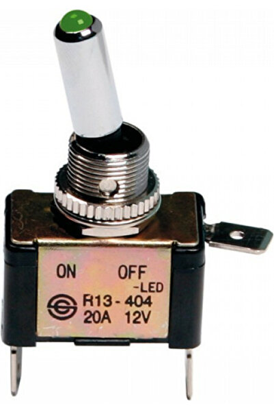 Lampa Διακόπτης Αυτοκινήτου On/Off LED 12,2 χιλ. 20 Α 12 V Γενικής Χρήσης Πρά...